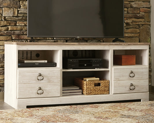 Willowton LG TV Stand w/Fireplace Option - Discount Furniture Connection