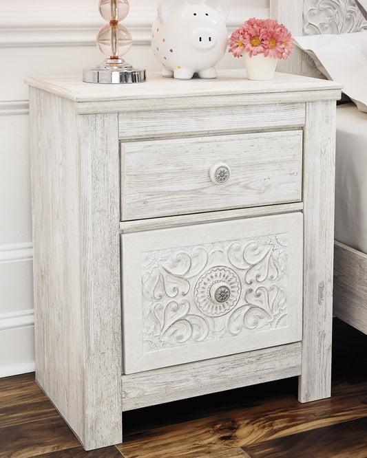 Paxberry Two Drawer Night Stand - Discount Furniture Connection