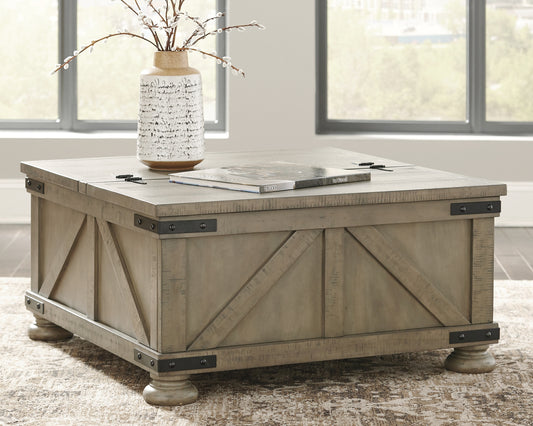 Aldwin Cocktail Table with Storage - Discount Furniture Connection