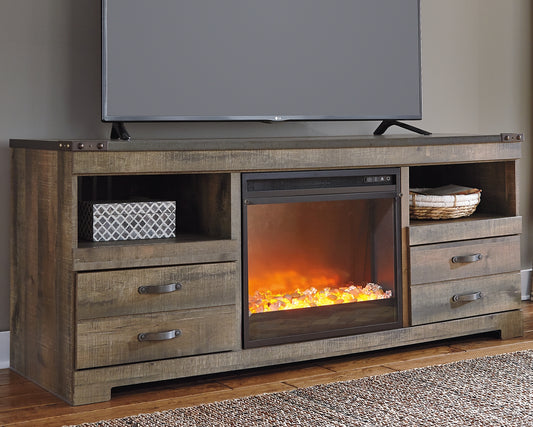 Trinell 63" TV Stand with Electric Fireplace - Discount Furniture Connection