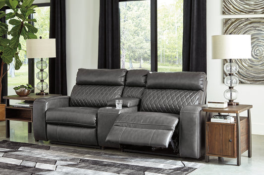 Samperstone 3-Piece Power Reclining Sectional Loveseat - Discount Furniture Connection