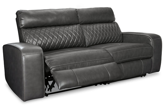 Samperstone 2-Piece Power Reclining Sectional Loveseat - Discount Furniture Connection