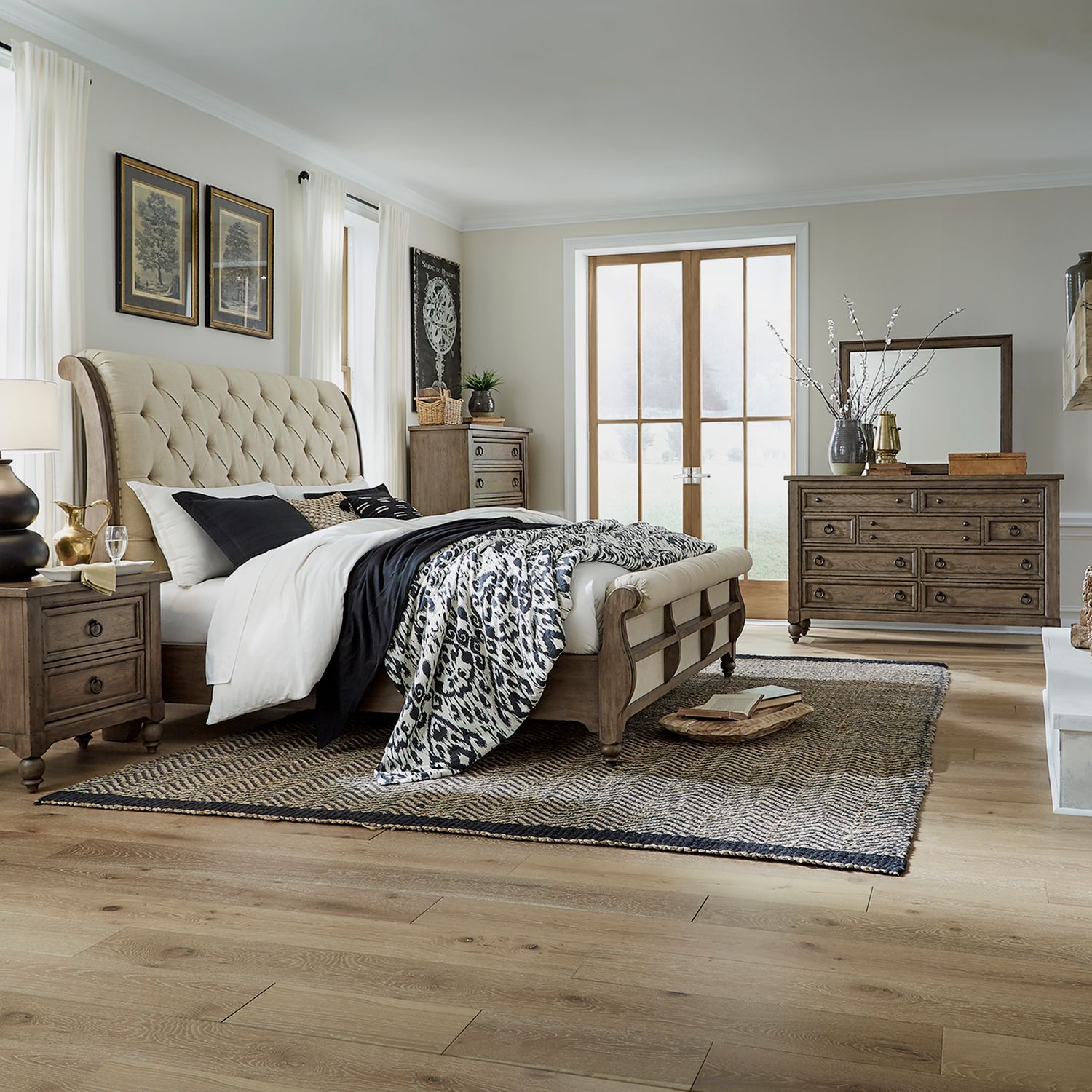 night stand and dresser set King Sleigh Bed, Dresser & Mirror, Chest, Night Stand – Discount Furniture  Connection