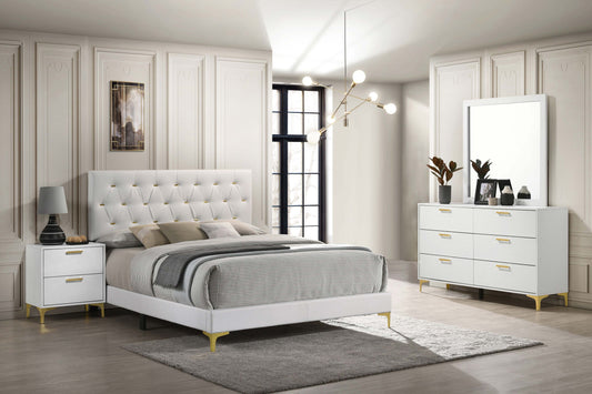 Kendall 4-piece California King Bedroom Set White - Discount Furniture Connection