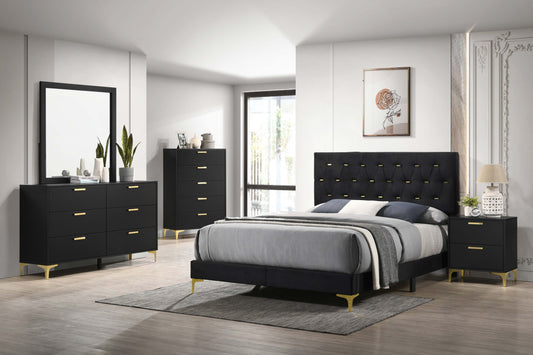 Kendall 5-piece Eastern King Bedroom Set Black - Discount Furniture Connection
