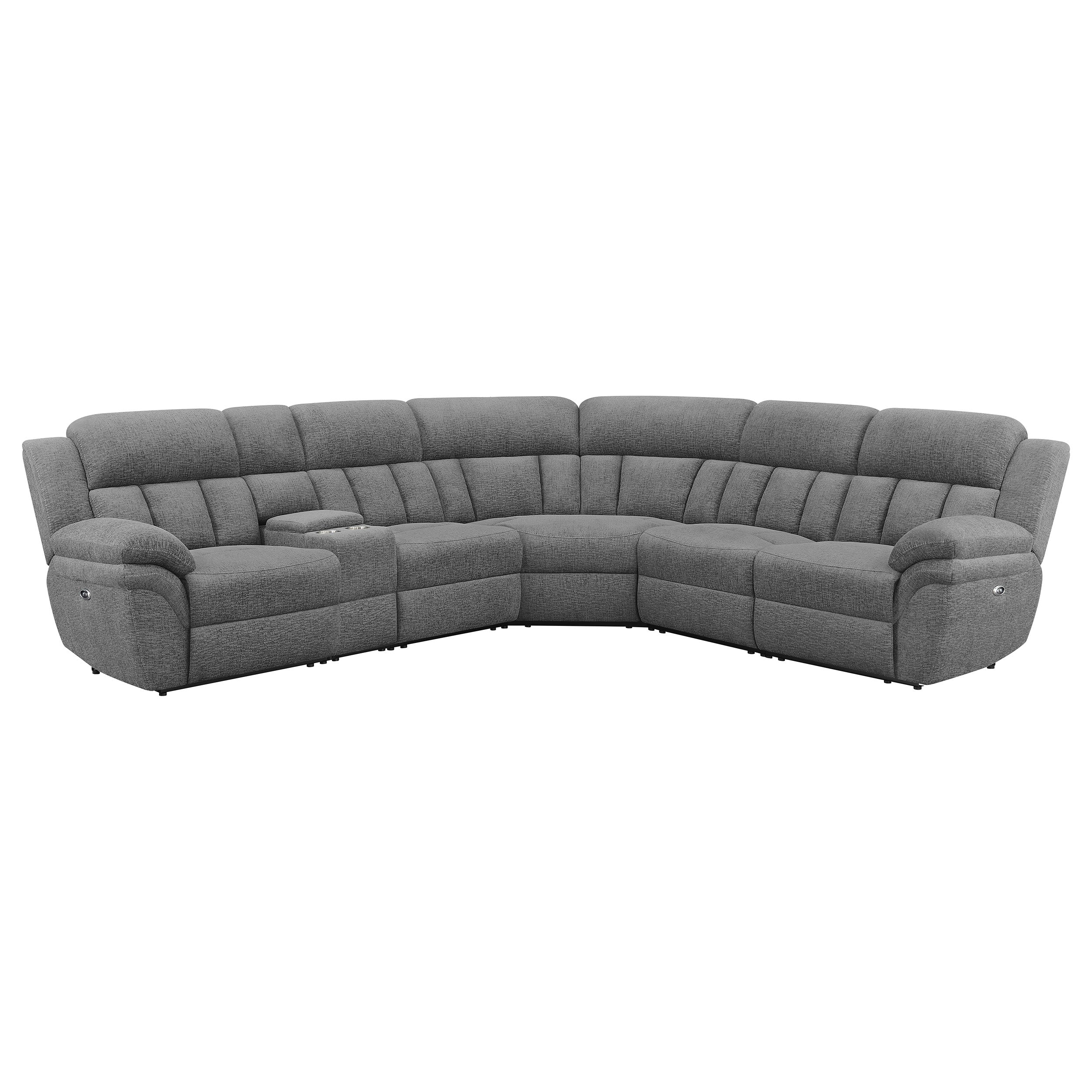 Bahrain 6piece Modular Power Reclining Sectional Charcoal Discount