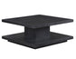 Canyon Cocktail Table with Casters, Black