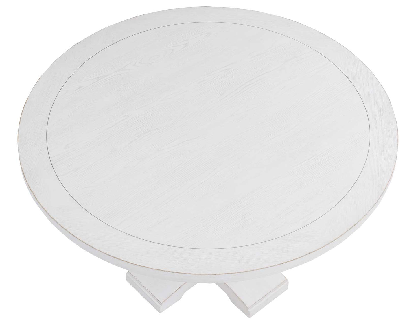 Warren 54″ Round Pedestal Dining Table, White