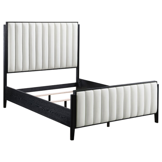 Brookmead 60-inch Upholstered California King Bed Black - Discount Furniture Connection