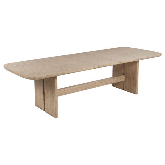 Kailani 110-inch Rectangular Wood Dining Table Beige Oak - Discount Furniture Connection