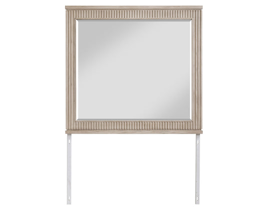 Henry Reeded 42″ Mirror, Tan Finish