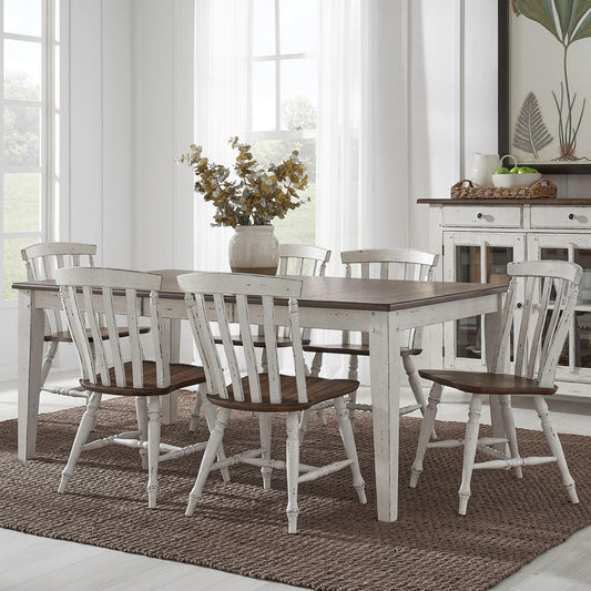 7 Piece Rectangular Table Set