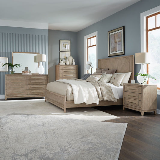 Brentwood - King Panel Bed, Dresser & Mirror, Chest, Night Stand