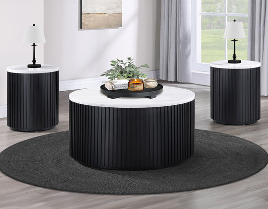 Colvin Marble, Black
Cocktail Table, Castered
End Table