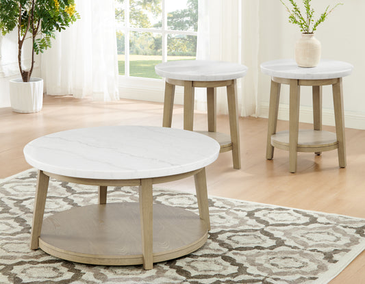 Vida Marble
Cocktail Table, Castered
End Table