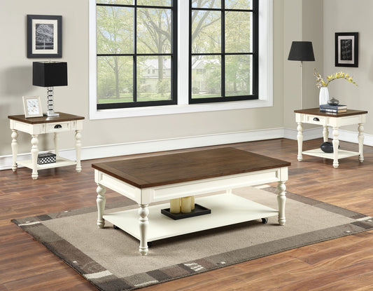 Joanna
Cocktail Table, Castered
End Table