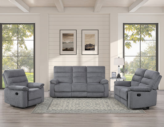 Cozy Manual Reclining
81″ Sofa
59″ Loveseat
Recliner