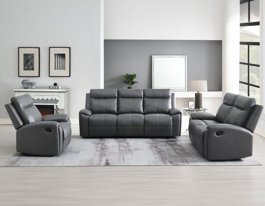 Gaston Manual Reclining
87″ Sofa, Drop-Down Console
65″ Loveseat
Recliner, Glider