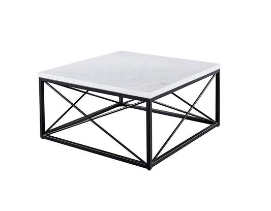 Skyler, Cocktail Table, White Marble Top