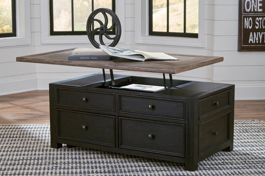 Tyler Creek Lift Top Cocktail Table - Discount Furniture Connection