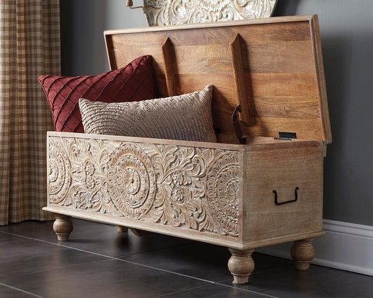 Fossil Ridge Storage Bench - Discount Furniture Connection