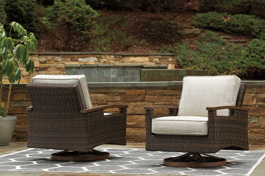 Paradise Trail Swivel Lounge Chair (2/CN) - Discount Furniture Connection