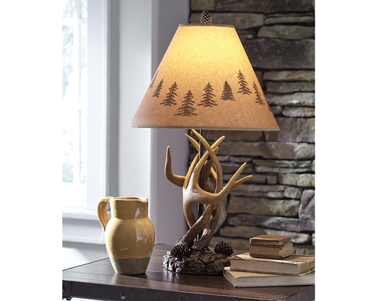 Derek Poly Table Lamp (2/CN) - Discount Furniture Connection