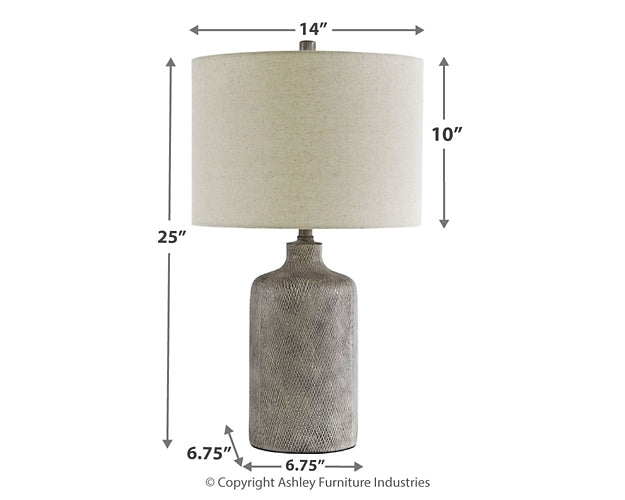 Linus Ceramic Table Lamp (1/CN) - Discount Furniture Connection
