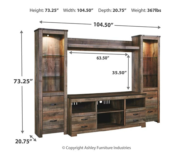 Trinell 4-Piece Entertainment Center - Discount Furniture Connection