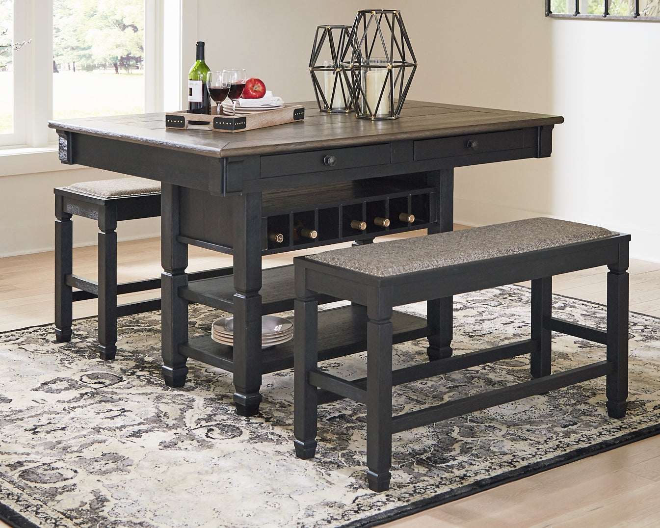 Tyler Creek RECT Dining Room Counter Table - Discount Furniture Connection