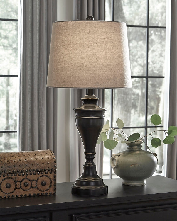 Darlita Metal Table Lamp (2/CN) - Discount Furniture Connection