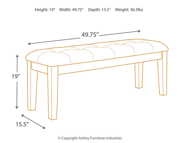Ralene Large UPH Dining Room Bench - Discount Furniture Connection