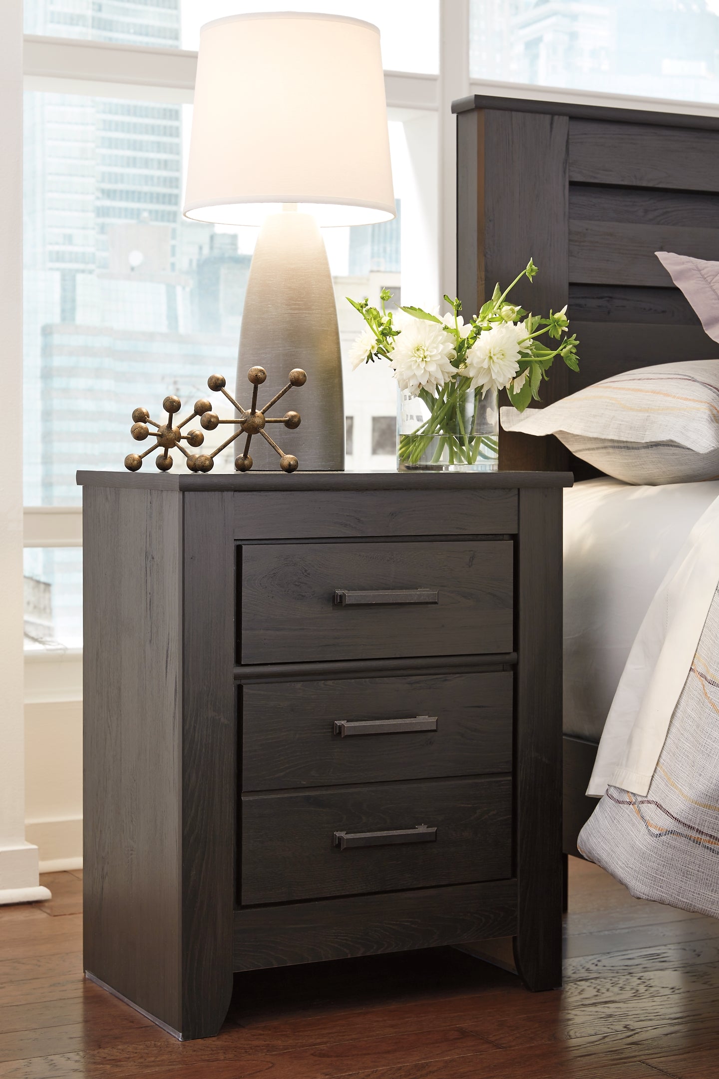 Brinxton Two Drawer Night Stand - Discount Furniture Connection