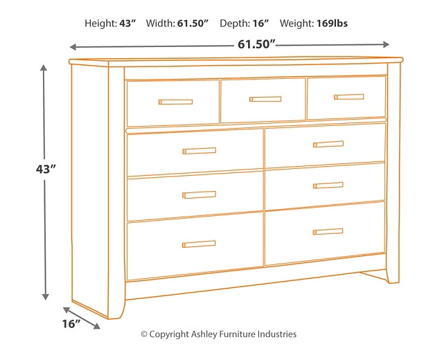 Brinxton Seven Drawer Dresser - Discount Furniture Connection