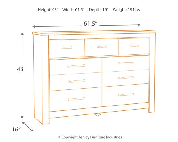 Bellaby Seven Drawer Dresser - Discount Furniture Connection
