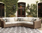 Beachcroft 3-Piece Outdoor Seating Set - Discount Furniture Connection