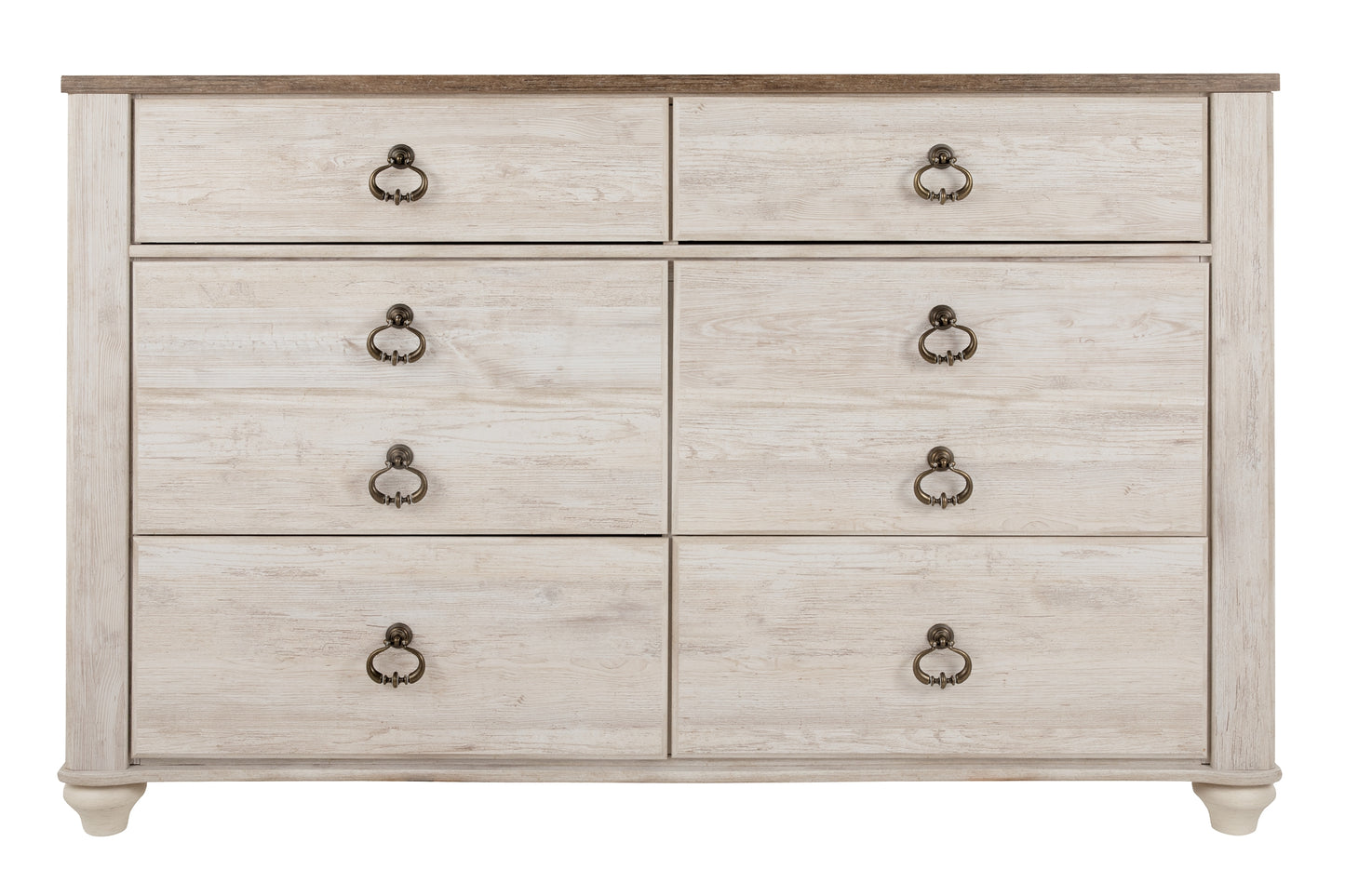 Willowton Six Drawer Dresser - Discount Furniture Connection