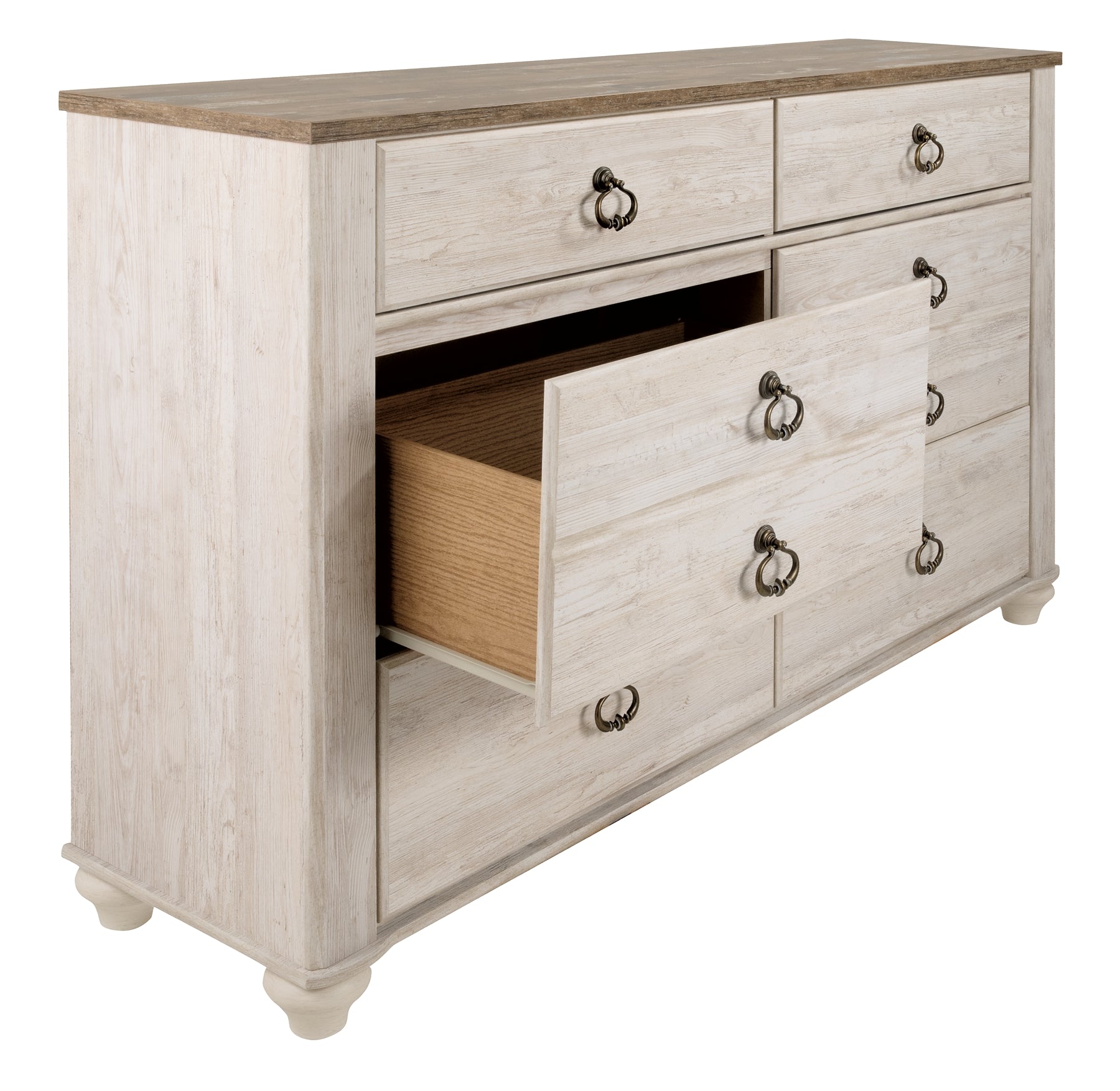 Willowton Six Drawer Dresser - Discount Furniture Connection