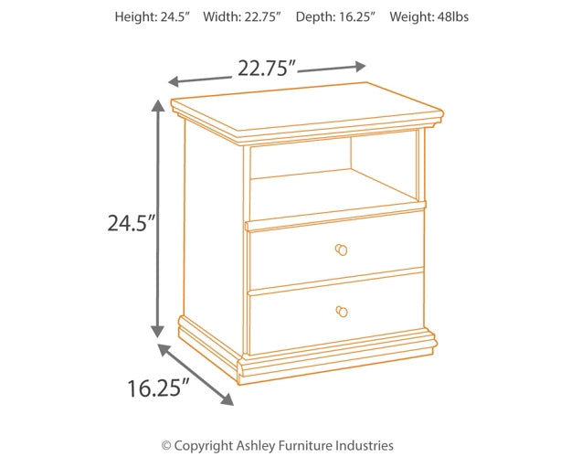 Maribel One Drawer Night Stand - Discount Furniture Connection