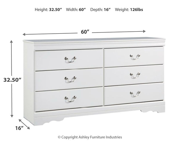 Anarasia Six Drawer Dresser - Discount Furniture Connection