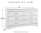 Anarasia Six Drawer Dresser - Discount Furniture Connection