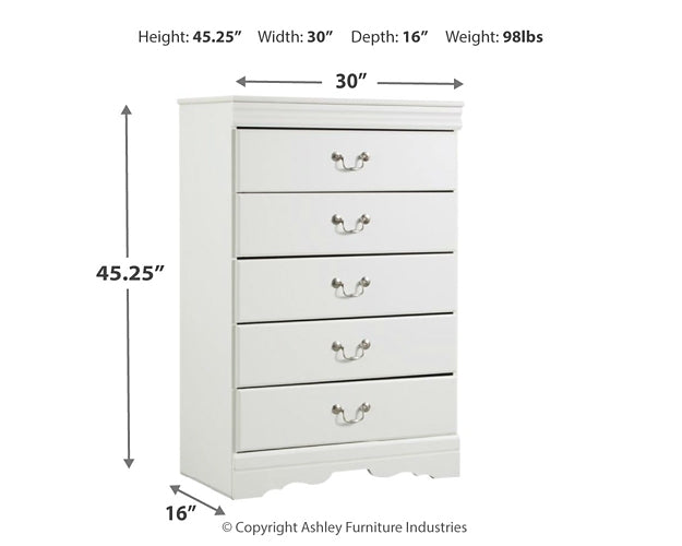 Anarasia Five Drawer Chest - Discount Furniture Connection