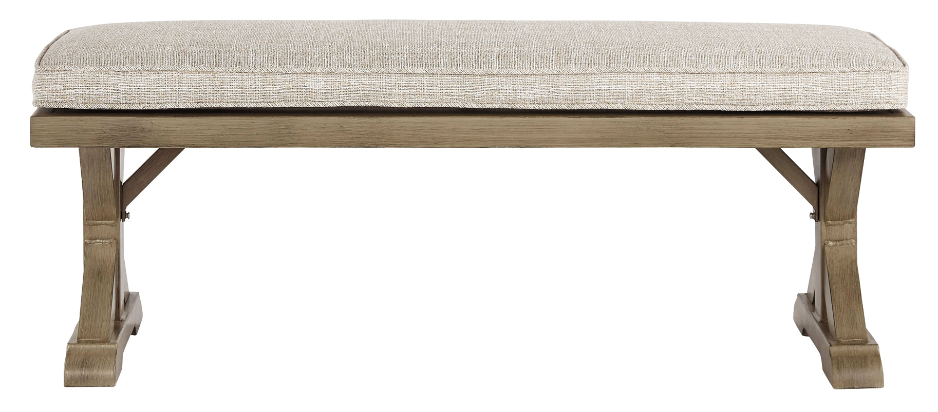 Beachcroft Bench with Cushion - Discount Furniture Connection