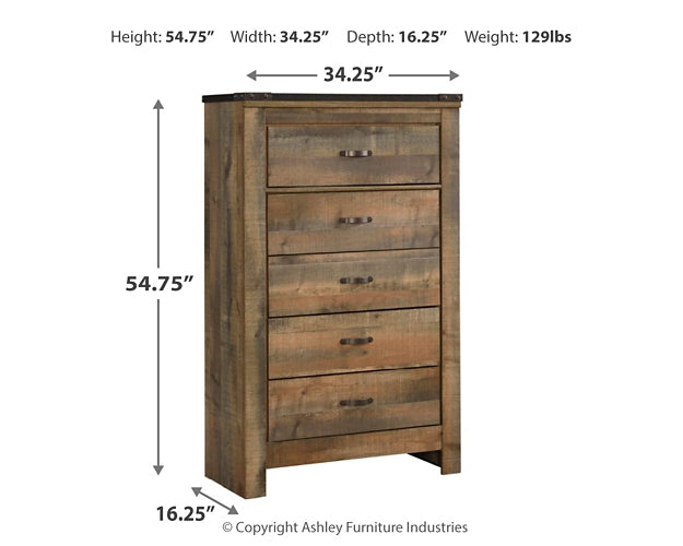 Trinell Five Drawer Chest - Discount Furniture Connection