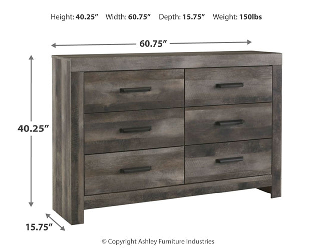 Wynnlow Six Drawer Dresser - Discount Furniture Connection