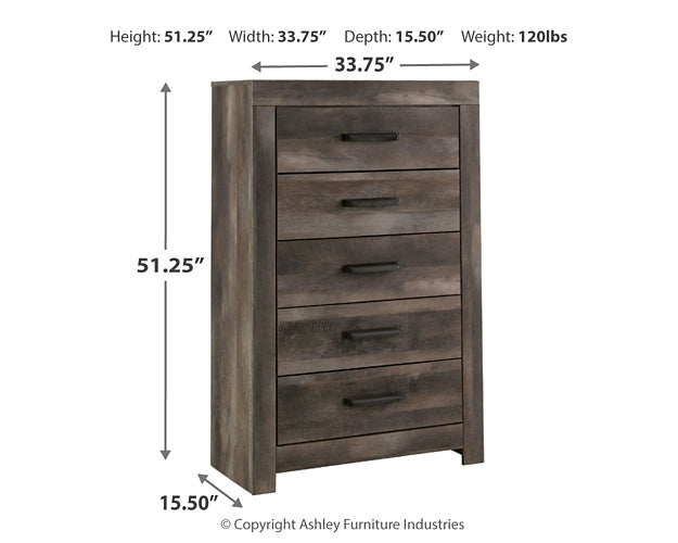 Wynnlow Five Drawer Chest - Discount Furniture Connection