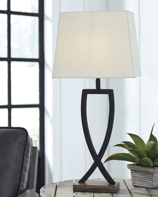 Makara Metal Table Lamp (2/CN) - Discount Furniture Connection