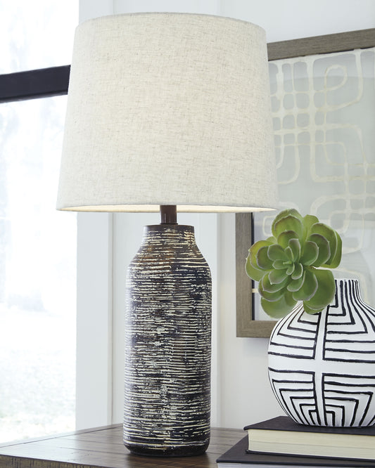 Mahima Paper Table Lamp (2/CN) - Discount Furniture Connection