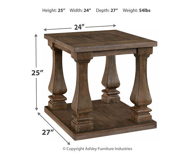 Johnelle Rectangular End Table - Discount Furniture Connection