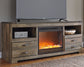 Trinell 63" TV Stand with Electric Fireplace - Discount Furniture Connection